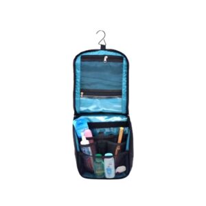 Fresno Travel Toiletry Kit with Metal Hook and Mesh Pocket in Waterproof Material