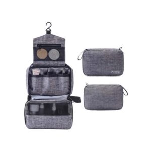 Santa Anita Travel Toiletry Pouch | 3 Pockets with Hanger in Polywash Fabric