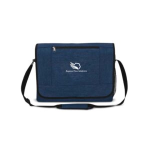 Monterey Courier or Messenger Bag with Shoulder Strap in Polyfine Fabric