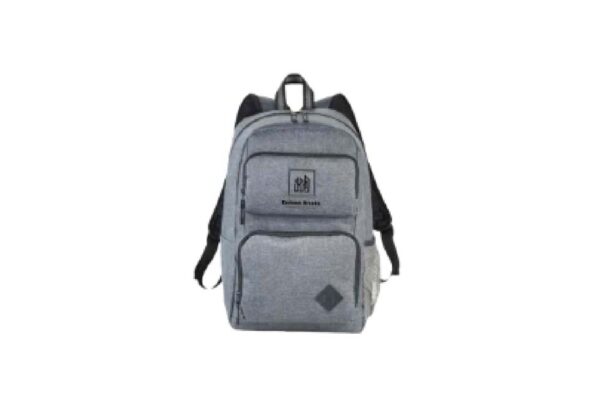 Obispo Adventure Seeker Backpack with Double Pockets + Security Back Pocket in Polyfine Material