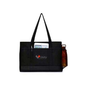 Altadena Laptop Handbag with Long Shoulder Strap in Cotton Satin Material