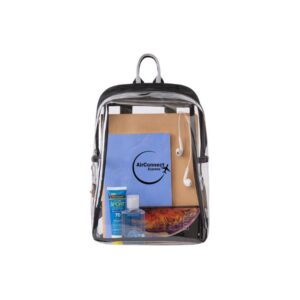 Carson Mini Clear Waterproof Backpack in PVC Plastic Material