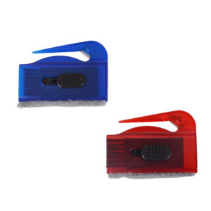 Spectrum Letter Opener with Computer Brush & Screen Sponge Cleaner Available in Blue, Red, Green, Yellow & Orange