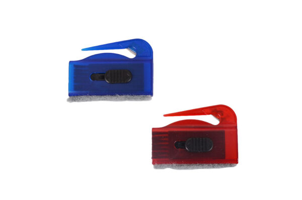 Spectrum Letter Opener with Computer Brush & Screen Sponge Cleaner Available in Blue, Red, Green, Yellow & Orange