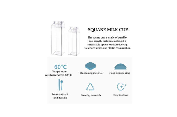 Milk Carton-Shaped Bottle