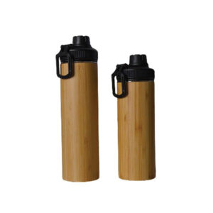 Gorda Vacuum Insulated Bamboo Tumbler with Insulated Lid | 500ml and 350 ml