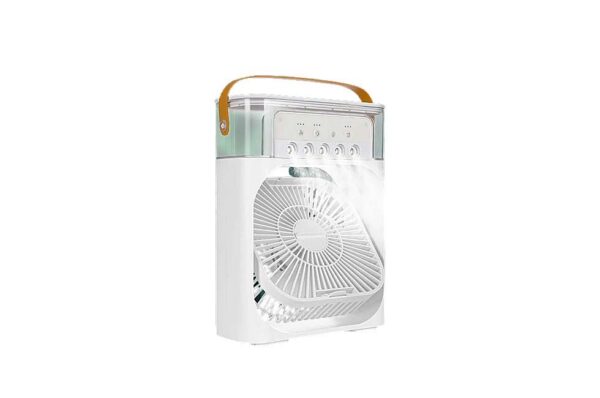 Electron Versatile Electric Powered Fan with Cooling Mist 3 Speed Adjustment Touch control | 8 Hours Battery Life 180 Angle Adjustment Strong Wind | Ice Mist