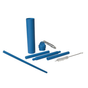 Elmira Reusable Collapsible Straw w/ Brush in a Carrying Case