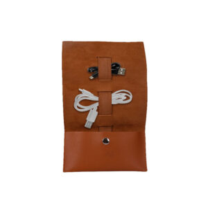 Antigona Cord Organizer with 2 Slots for Cables in Synthetic PU Leather