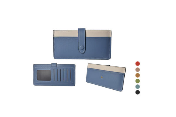 Adel Card Slim Wallet Multiple Card Slots for Credit Cards ATM sin Synthetic PU Leather - Image 2