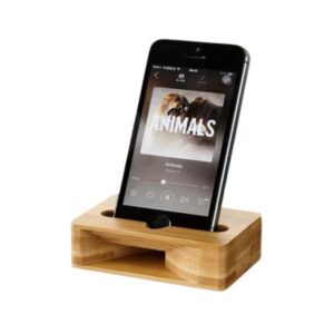 Crestview Bamboo Sound Amplifier Speaker Mobile Stand