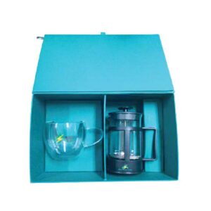 Victoria Press and Savor Set | Coffee & Tea Press 350ml | Double Wall Mug 250ml | Gift Box of Choice
