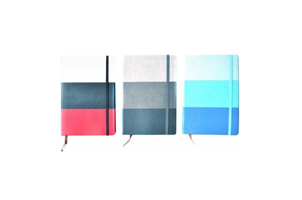Vigo A5 Tricolor Hardbound Journal with Polywash Fabric Cover 92 leaves