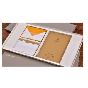 Customized Stationery Box Deluxe B | 30 Correspondence Card | 10 Sheets Notebook/Notepad | Rigid or Soft Box