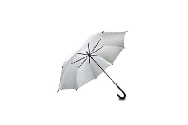 Molino 23" Fiberglass Umbrella with Silver Backing Auto Open | Fiberglass Post & Ribs J Handle Plastic Handle
