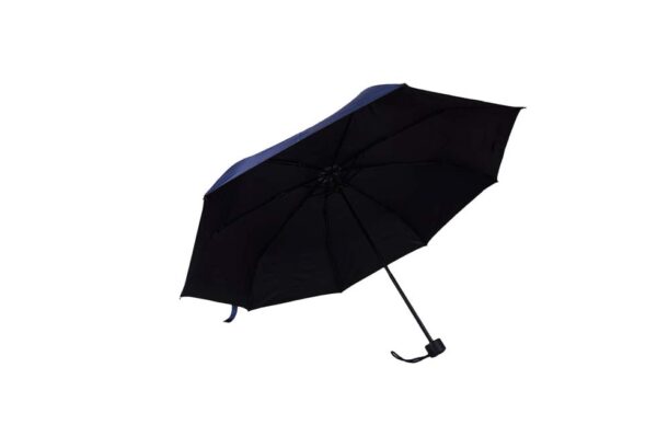 Vigan Manual 21"Tri-Fold Umbrella w/ Black Backing Manual Open & Close | Metal Post & Ribs Plastic Handle