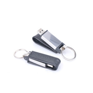 Pinnacle USB Flash Drive with Leather Casing with Key Ring | Available in Different Capacities