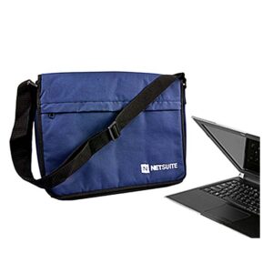 Delaware Messenger Bag with Adjustable Shoulder Strap in Polywash Material