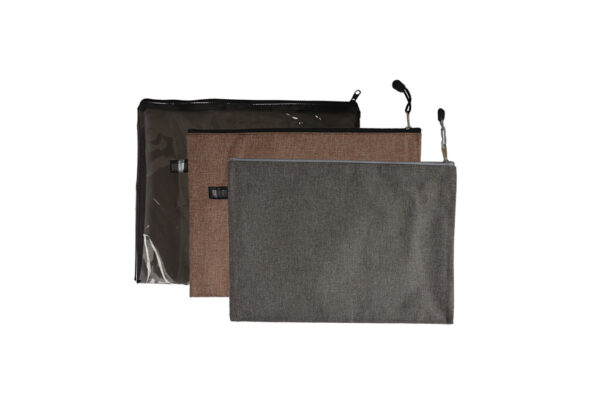 Radford Envelope Pouch in Polywash Material | Available in Grey, Light Brown, and Black