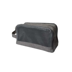 Cambridge Tri-Zip Clutch Bag with Front Mesh Slot | in Polyfine Fabric Material
