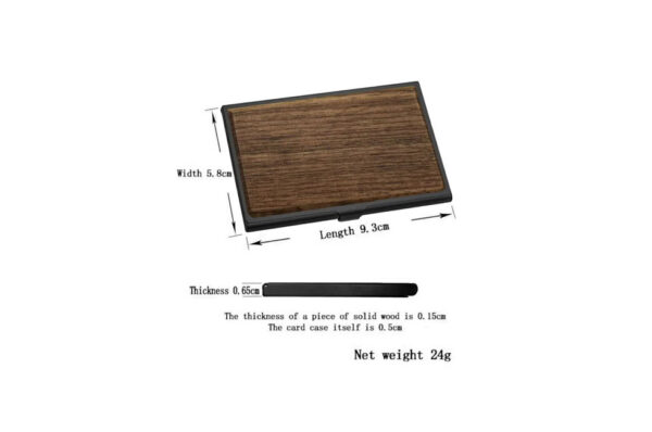 Wood Type Card Case