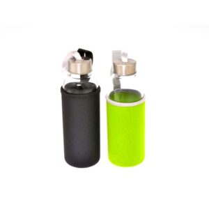 Maldives Glass Bottle with Screw-On Lid and Pouch | 420ml