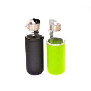 Capri Glass Bottle with Insulated Lid and Pouch | 550ml