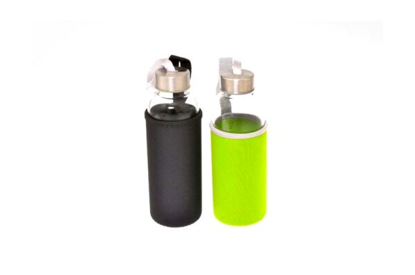Capri Glass Bottle with Insulated Lid and Pouch | 550ml
