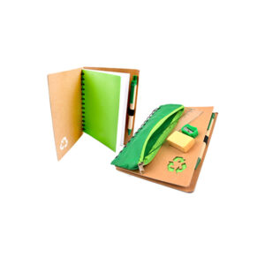 Albacete Upcycled Notebook with Pencil Pouch | A6