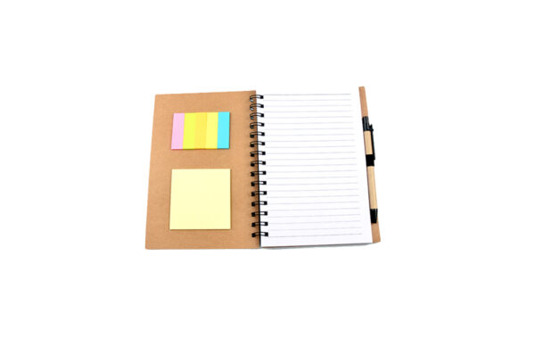 Notebook with Sticky Notes