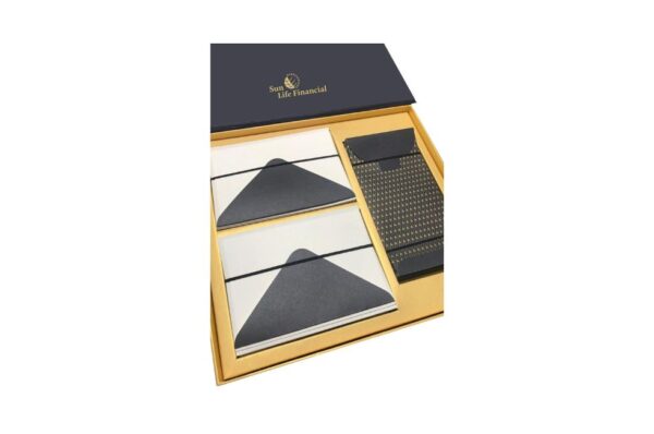 Customized Stationery Box Deluxe B | 30 Correspondence Card | 10 Sheets Notebook/Notepad | Rigid or Soft Box