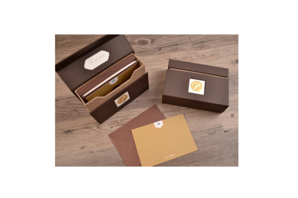 Executive Stationery Set - Basic Box A | 30 Correspondence Cards | Fully Customizable | Rigid or Soft Box