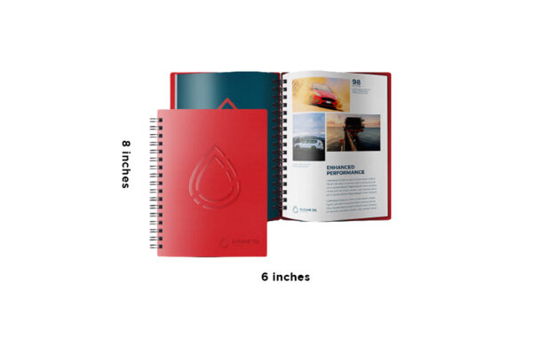 Spiral Hard Cover Notebook | Dimensions 6 x 8 inches | A5
