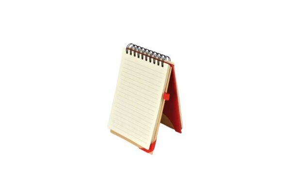 Salamanca Spiral Pocket Notepad w/ Garter Enclosure and Pen Hoop | Wooden Accent | A7
