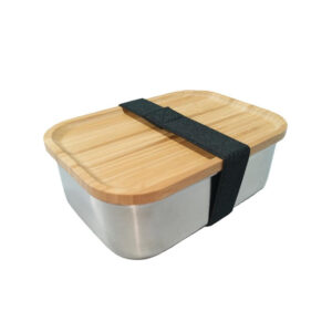 Stefi Stainless Lunch Kit with Bamboo Cover