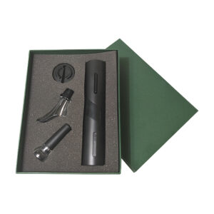 Liberty Wine Accessory Set | with Automatic Bottle Opener | Detachable Foil Cutter | Pourer | Battery Operated