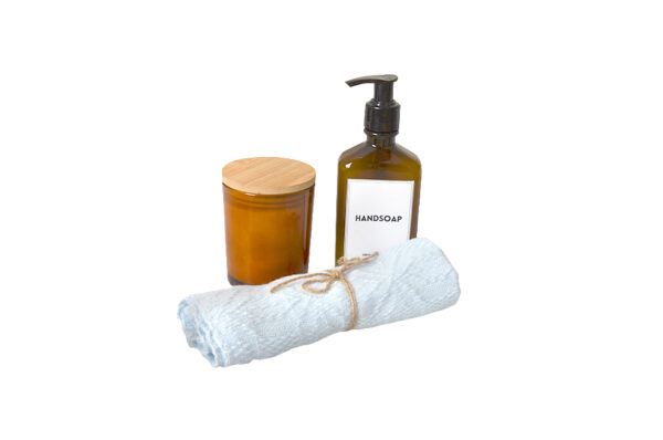 Barrie Inabel Towel with Candle and Hand Soap Set