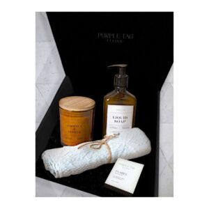 Barrie Inabel Towel with Candle and Hand Soap Set