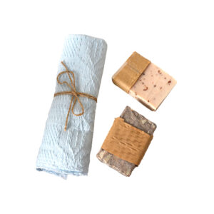 Alberta Inabel Towel, With Two Oatmeal Soaps Set