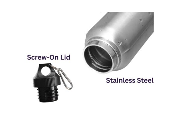 Avery Double Wall Vacuum Insulated Bottle in Stainless Steel Material | 500ml | Screw-On Lid
