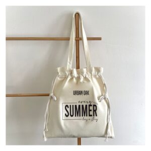 Seaside Mini Katcha Bag with Drawstring Enclosure