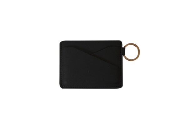 Luna Card Pouch in Nylon Fabric Material with Metal Key Ring