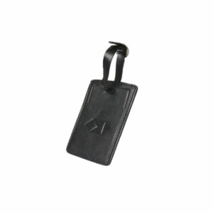 Swinger Luggage Tag in Synthetic Leather Material | Customizable Logo | with Buckle and Snap Button Protection