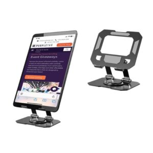 Ultra Foldable Metal Phone and Tablet Stand in Carbon Steel Material