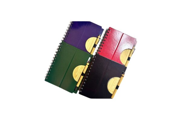 Paloma Classic Spiral Notebook with Pen Hoop | Doubles as Phone Stand | with Bamboo Click Pen