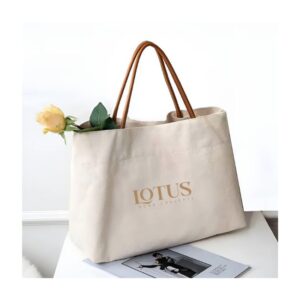 Parsons Custom Logo Eco-Friendly Tote Bag in Cotton Canvas Material