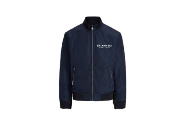 Plath Custom Logo Bomber Jacket in Microfiber & Cotton Combination Material