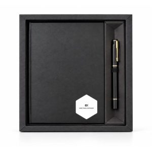 Prestine Customizable Executive Gift Set Includes Premium Journal with Pen