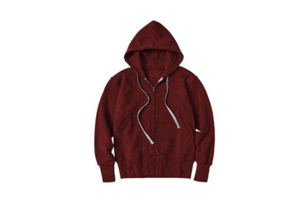 Winston Zipped Hoodie in Terry or Cotton Fabric Material