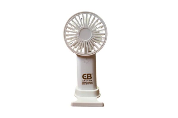 Portable Stand Fan with Detachable Base in ABS Plastic Material | 2W Power | 600 - 1000mAh